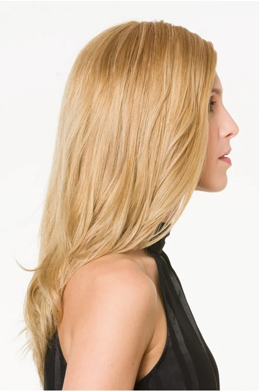 Echthaarperücke European Hair Line: Ferrara(25 cm lang) sicht von der seite.