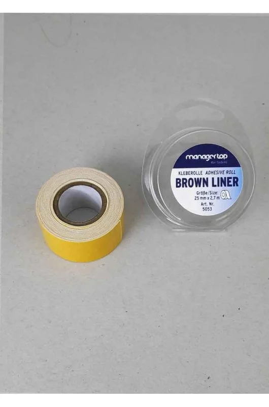 Brown Liner Kleberolle mit Gewebe 25mm x 2,7m