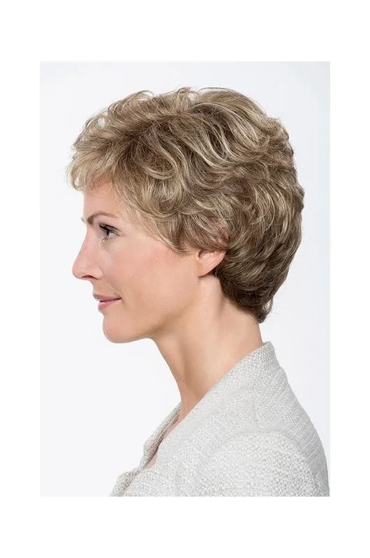 Perücke aus Kunsthaar Belle Madame: Diana SF sicht von der seite.