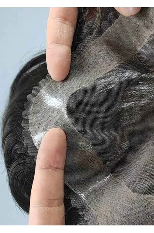 Lace & PU βάση για διακριτική εμφάνιση και σταθερή εφαρμογή.