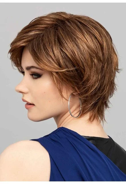 Συνθετική  περούκα Gisela Mayer: New Shane Lace πλαϊνή όψη.