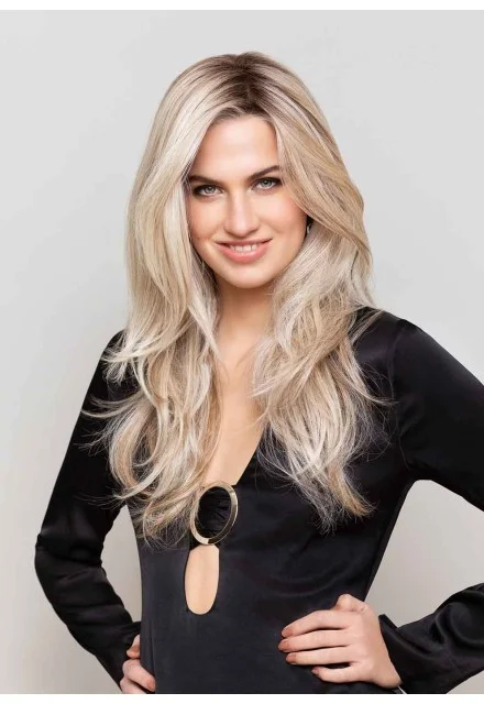 Gisela Mayer Nature Hair collection High heat Nature long mono lace,Sicht von vorne.