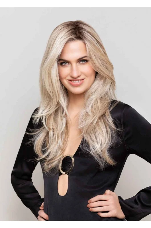 Gisela Mayer Nature Hair collection High heat Nature long mono lace,Sicht von vorne. Gisela Mayer Nature Hair collection High heat Nature long mono lace,Sicht von vorne.