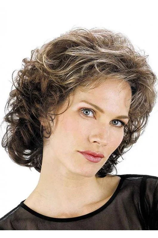 Συνθετική περούκα Gisela Mayer: Britta πλαϊνή όψη. Συνθετική περούκα Gisela Mayer: Britta πλαϊνή όψη.