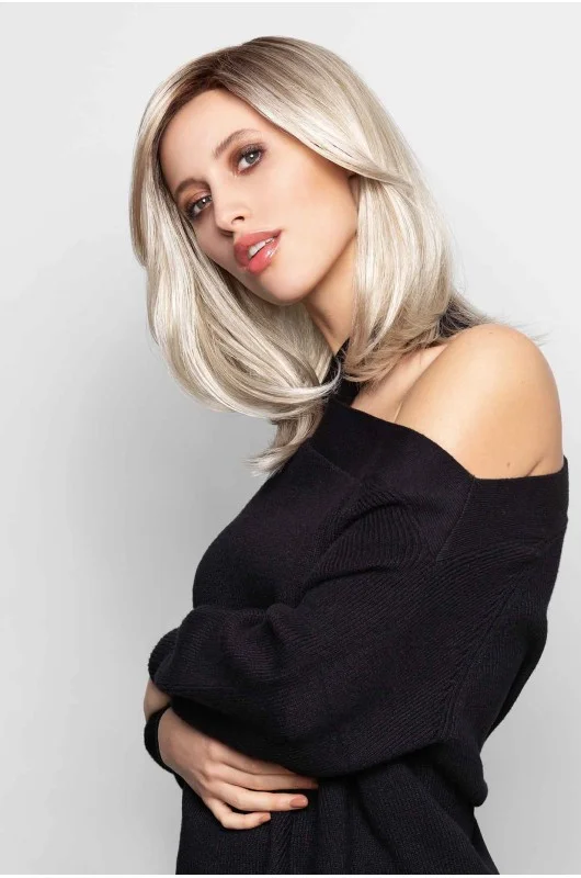 Συνθετική περούκα Gisela Mayer: Luna Lace +LF Πλαΐνη όψη.