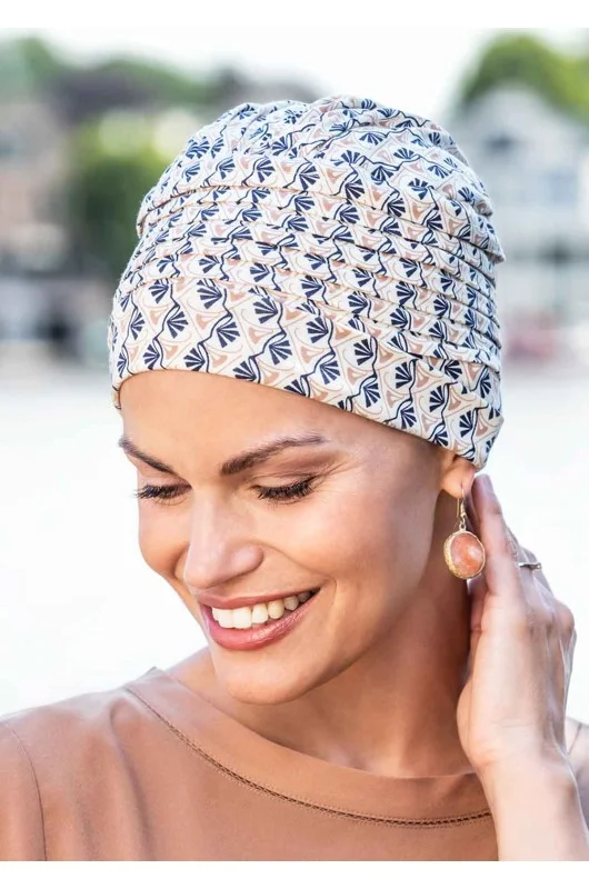 Τουρμπάν Belle Madame Mia 912-70 Lily-Print πλαϊνή όψη.