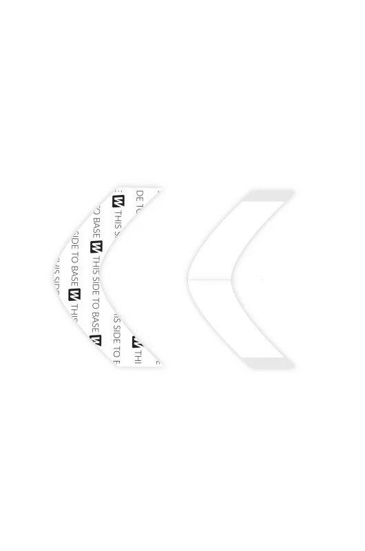 Walker Tape Ansatzwinkel transparent: This side to base -AA Contour 36pcs.
