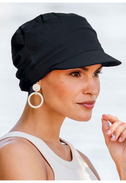 Τουρμπάνι Χημειοθεραπείας Belle Madame Summer-Cap 930-01 Black προστασία από τον ήλιο 50+.