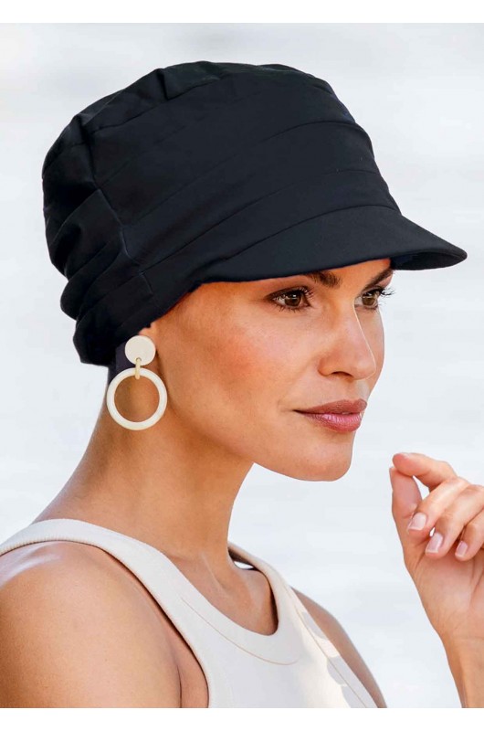 Τουρμπάνι Χημειοθεραπείας Belle Madame Summer-Cap 930-01 Black προστασία από τον ήλιο 50+.