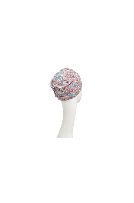 Τουρμπάνι Χημειοθεραπείας Christine: Lotus Turban Printed Festive Ornaments