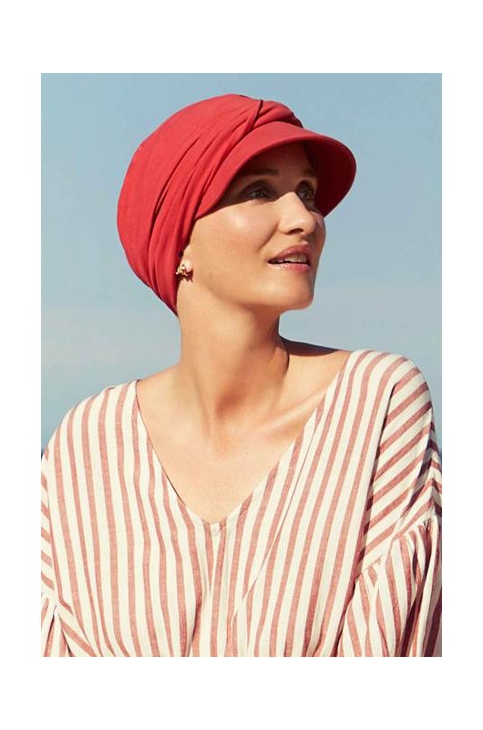 Τουρμπάνι Christine: Alana Cap - Sun UPF 50+ Lipstick Red