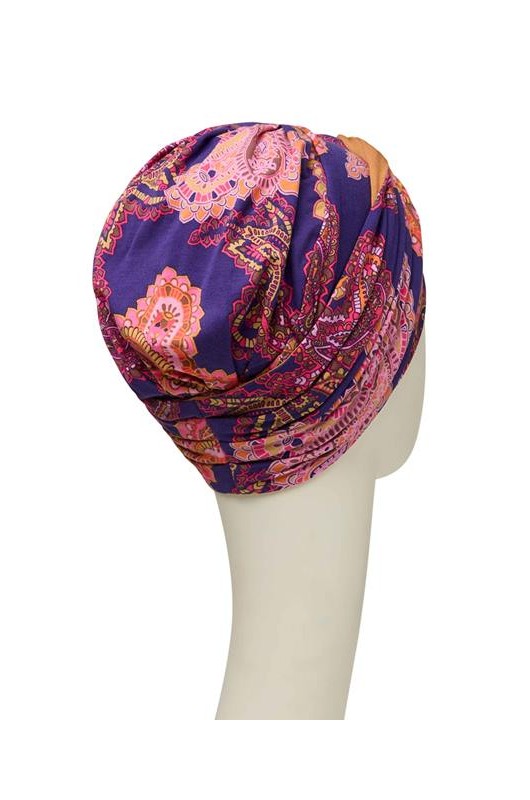 Kopftuch Christine: Shakti Turban - Printed Paisley Swirls