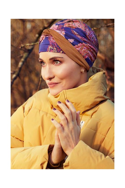 Kopftuch Christine: Shakti Turban - Printed Paisley Swirls Kopftuch Christine: Shakti Turban - Printed Paisley Swirls