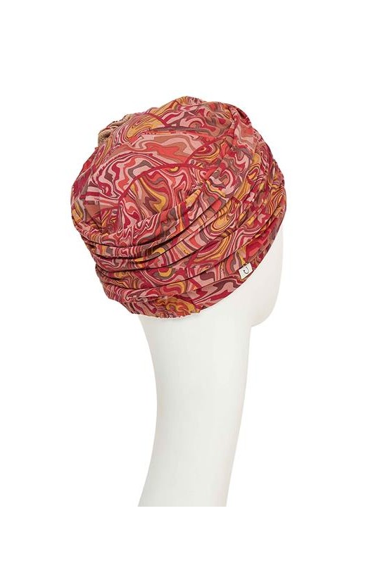 Τουρμπάνι Christine: HocLotus Turban Printed Marble Fusion