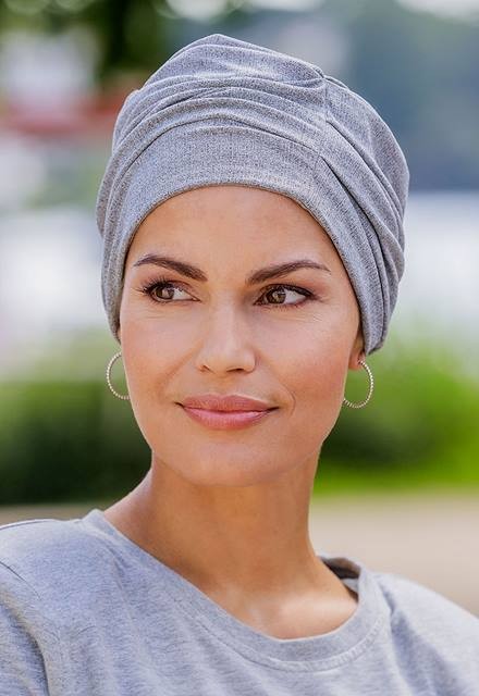 Τουρμπάνι Belle Madame: Carla Ribbed 02-Grey Melange