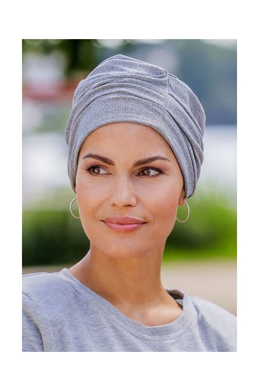 Τουρμπάνι Belle Madame: Carla Ribbed 02-Grey Melange