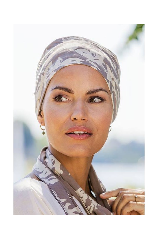 Kopftuch mit Schal Belle Madame 4 in 1 Bambus Style 920-76 Schmetterling Print