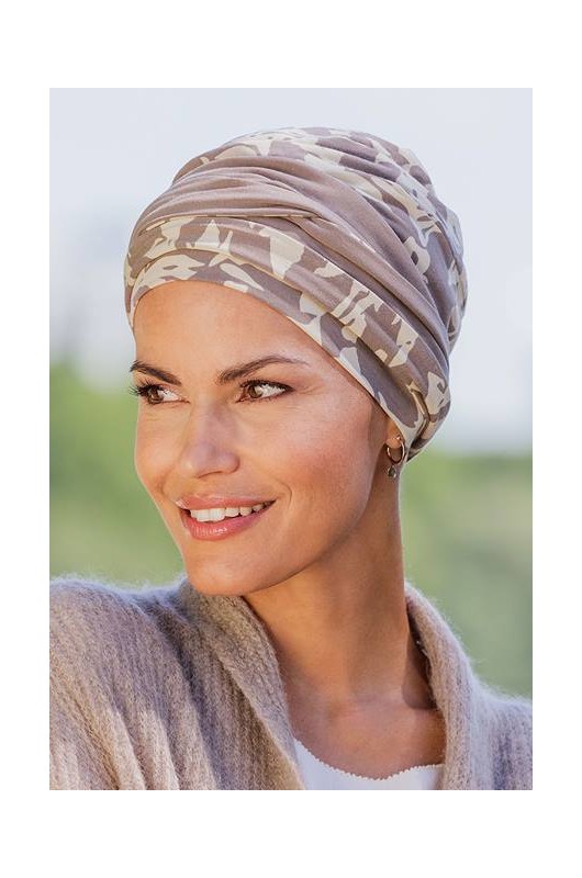 Τουρμπάνι με Φουλάρι Belle Madame 4 in 1 Bamboo Style 920-76 Butterfly Print