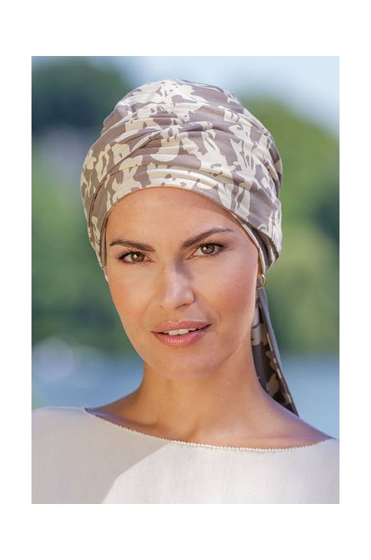 Kopftuch mit Schal Belle Madame 4 in 1 Bambus Style 920-76 Schmetterling Print