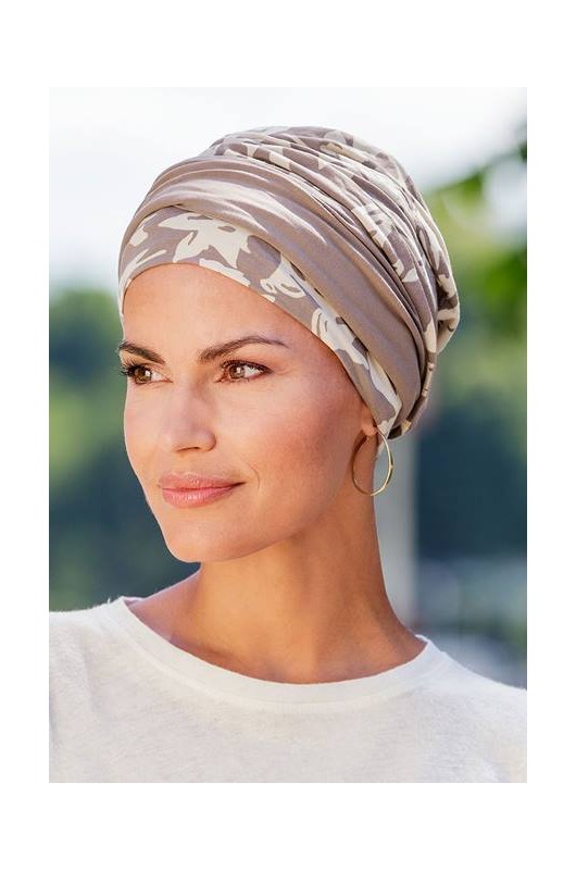 Kopftuch Belle Madame 2 in1: Style Livia Turban 922-76 Schmetterling Print