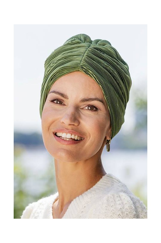 Τουρμπάνι Belle Madame: Style Carla Plissée 985-29 Green