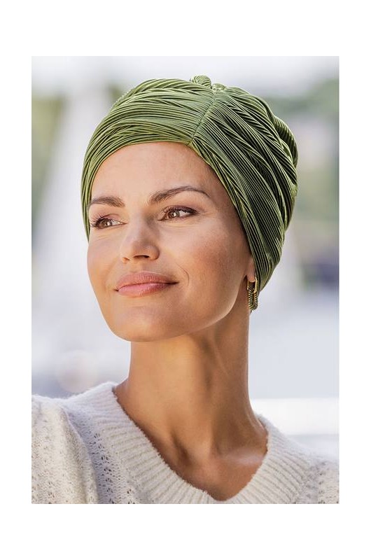 Τουρμπάνι Belle Madame: Style Carla Plissée 985-29 Green Τουρμπάνι Belle Madame: Style Carla Plissée 985-29 Green