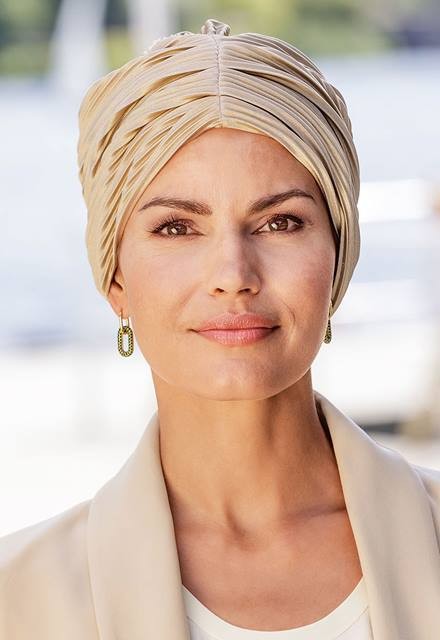 Τουρμπάνι Belle Madame: Style Carla Plissée 985-28 Gold