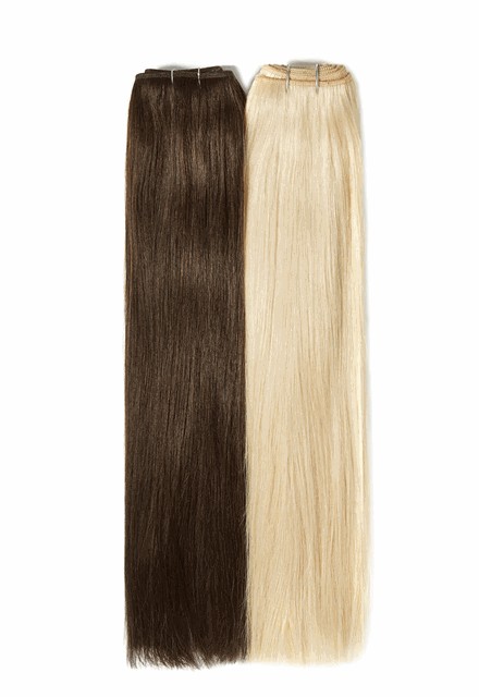 Echthaartresse BELLE MADAME Volume Weft 40cm lang - Glatt