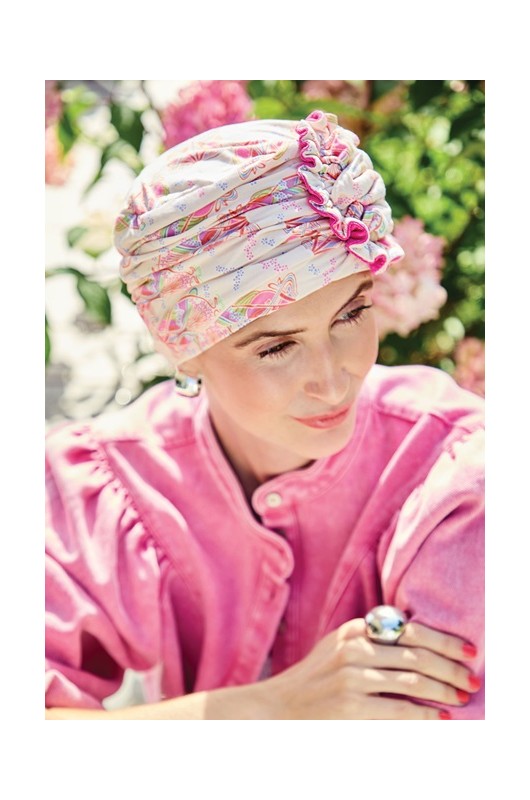 Τουρμπάνι Christine: HocLotus Turban Printed Crocus Kaleidos