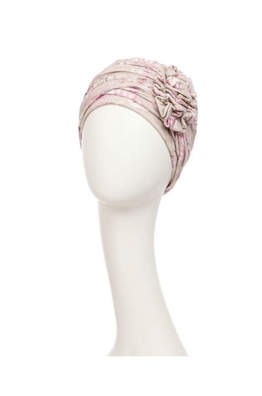 Kopftuch Christine: HocLotus Turban Printed Protea Love