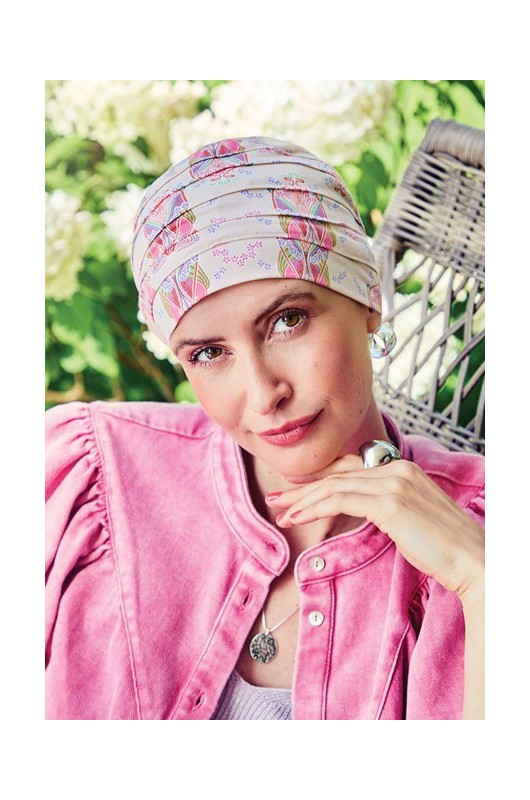 Τουρμπάνι Christine: HocYoga Turban Printed Crocus Kaleidos