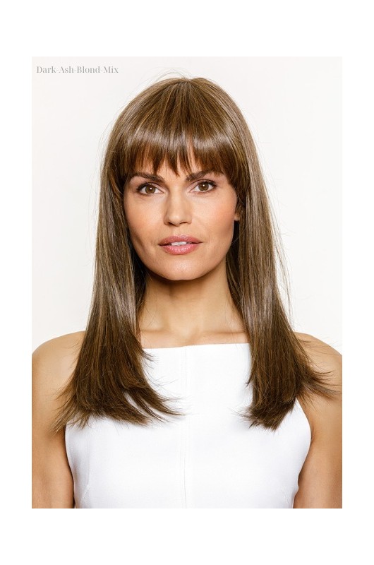 Die beeindruckende Perücke Taylor Hi SSF in der Farbe Dark-Ash-Blond-Mix, mit einer Länge von 40cm.