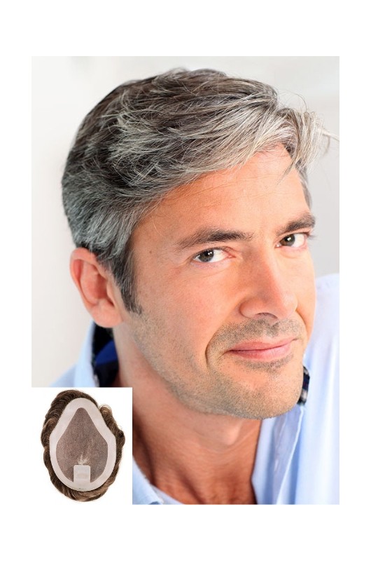 GFH MT-420 – Herren-Toupet mit 100 % Echthaar und Monofilament-Basis. GFH MT-420 – Herren-Toupet mit 100 % Echthaar und Monofilament-Basis.
