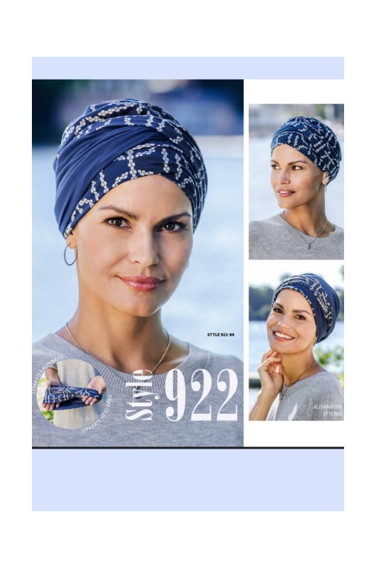 Τουρμπάνι Belle Madame Livia 922-80 Chain Print πλάγια όψη