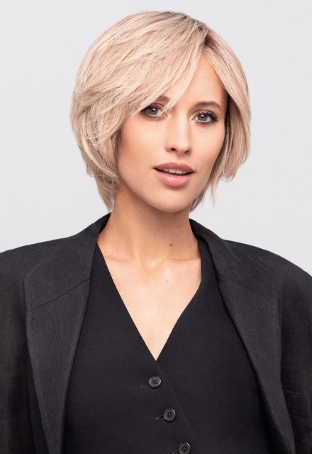 Echthaarperücke Gisela Mayer: Luxery Lace A +LF sicht  von  vorne.