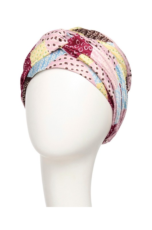 HocAlva Turban: Πολύχρωμο Patchwork Σχέδιο