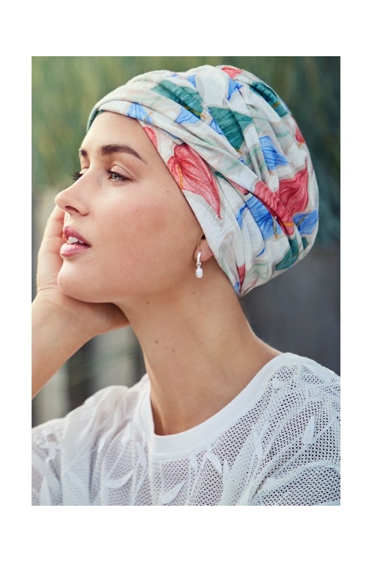 HocShakti Turban - Tropical Blossoms