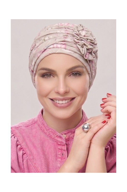 Kopftuch Christine: HocLotus Turban Printed Protea Love Kopftuch Christine: HocLotus Turban Printed Protea Love