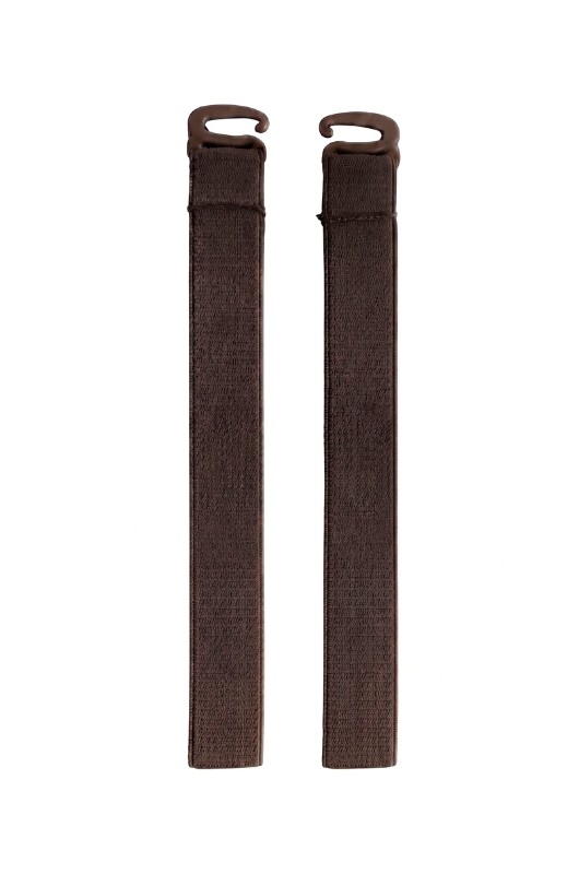 Perückenersatzgummi mit Haken Braun ( 1 Paar)