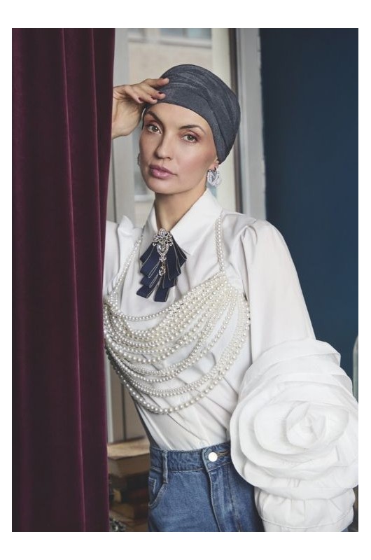 Τουρμπάνι Christine HocAria Boho Shadow Blue