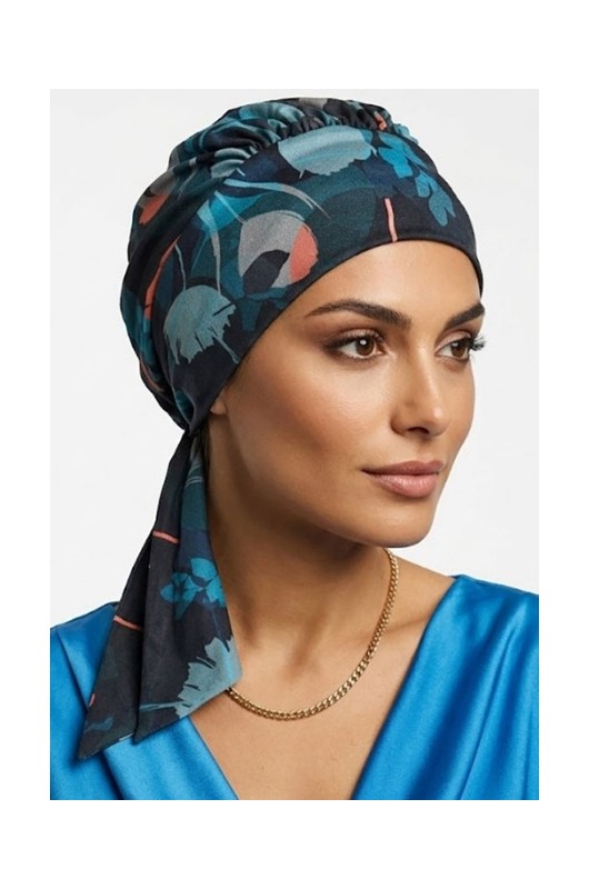 Το εντυπωσιακό Τουρμπάνι Lidia Adriana Soft M176+B9 συνδυάζει εσωτερικό από μπαμπού με εξωτερικό από βαμβάκι. Το εντυπωσιακό Τουρμπάνι Lidia Adriana Soft M176+B9 συνδυάζει εσωτερικό από μπαμπού με εξωτερικό από βαμβάκι.